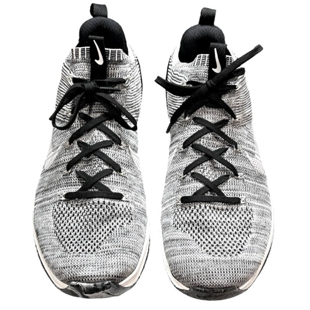 NEW~Men’s Nike Metcon DSX Flyknit Matte Silver White Black